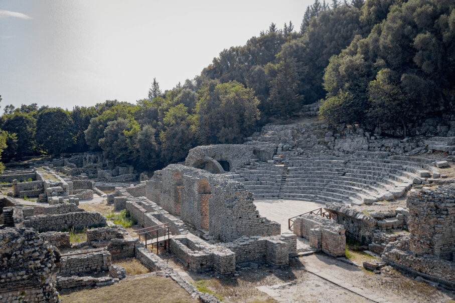 Butrint National Park Epirot Theater in the ancient city Albanian American Development Foundation